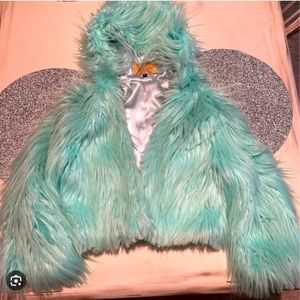 Spirithoods Aquamarine Crop Jacket with 3/4 Sleeves